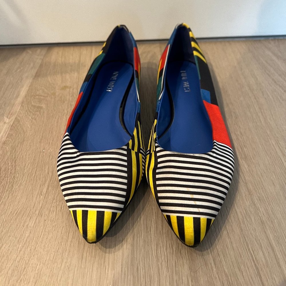 NINE WEST, Satin Flat Size 6.5, Very Good Condition